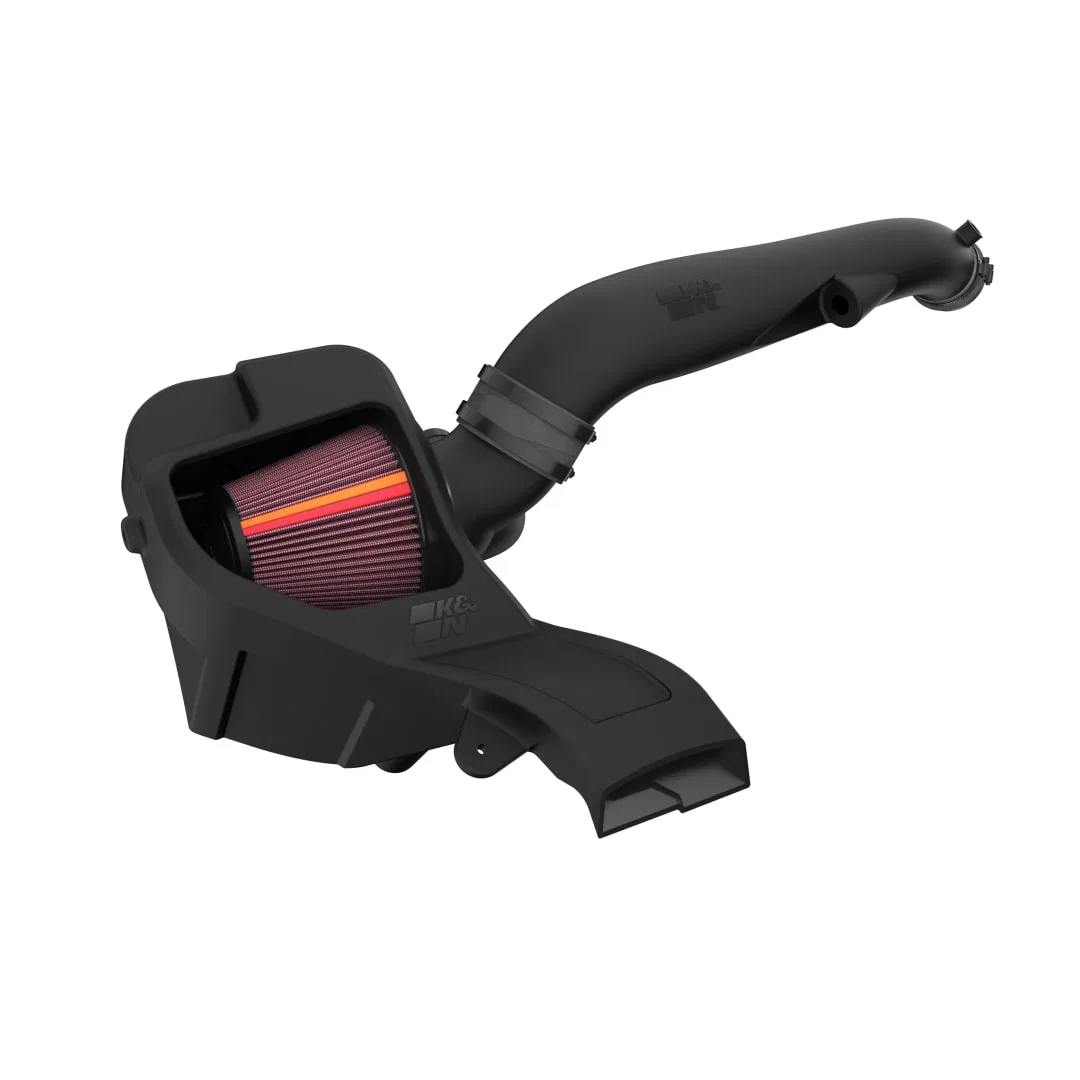 50-2628 – K&N FILTER Cold Air Intake, Black Polyethylene Tube Red Filter With Air Box
